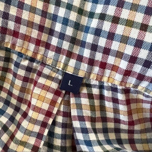 Alan Flusser mens plaid button down shirt - Picture 4 of 5